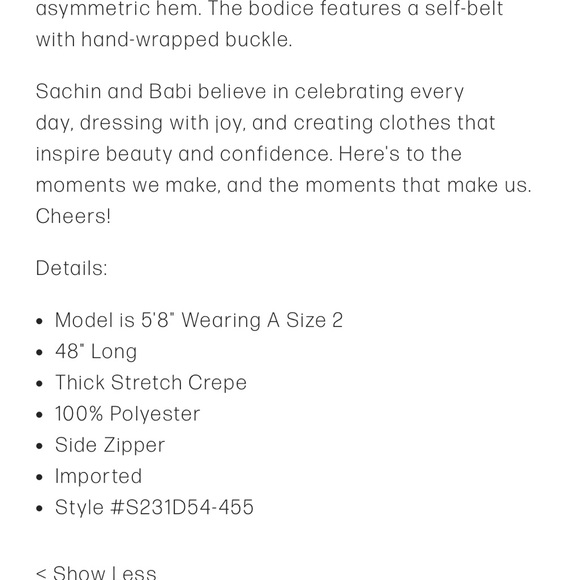 Sachin and Babi Naomi Dress - Picture 4 of 9